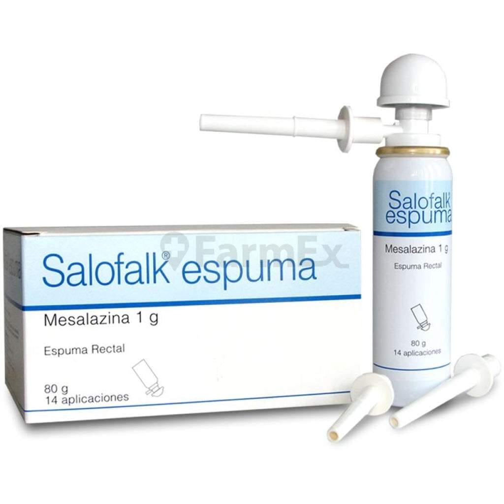 Salofalk Espuma Rectal 1 g (80 g) x 14 aplicaciones Farmex-BanMedica-Persistente